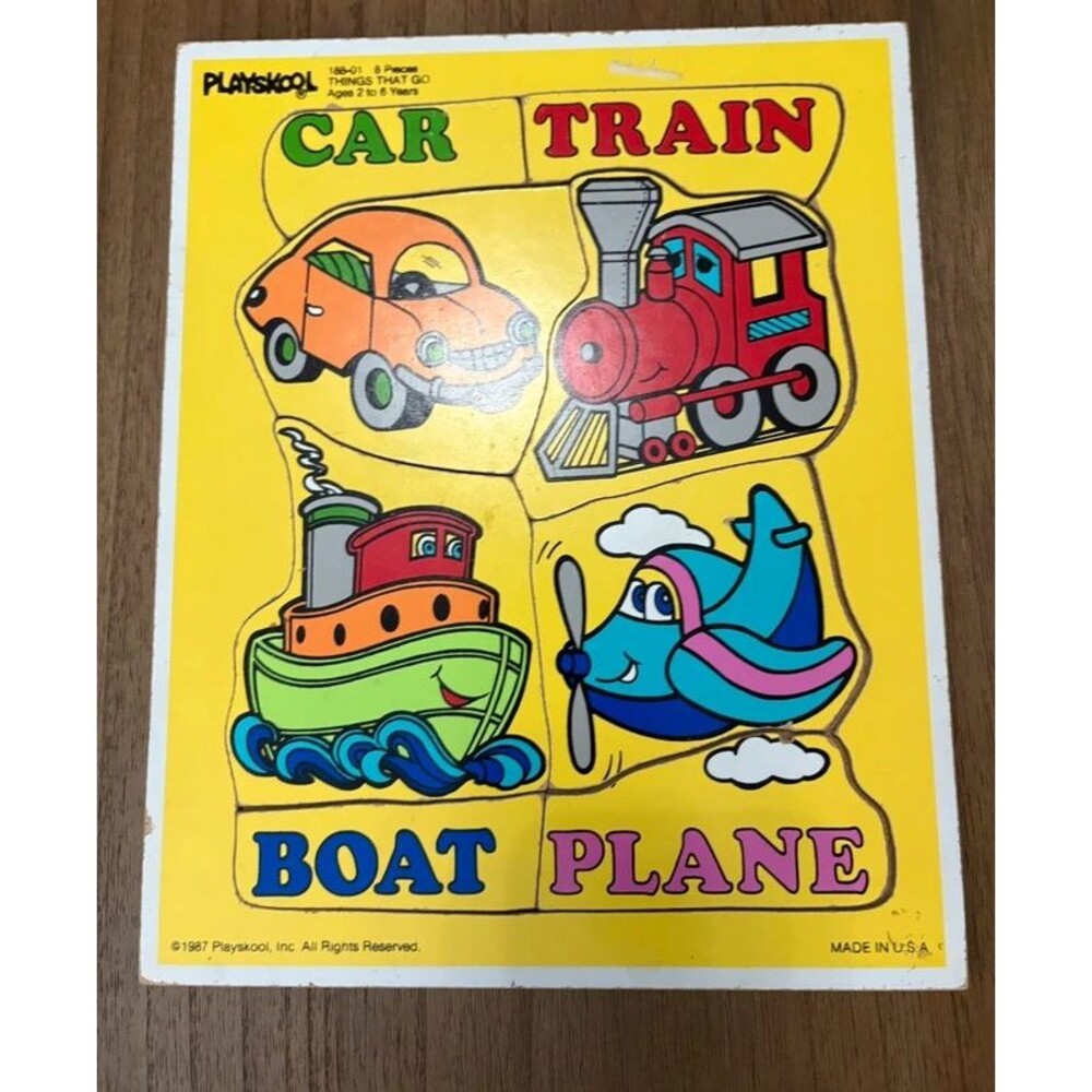 Playskool vintage wooden puzzle